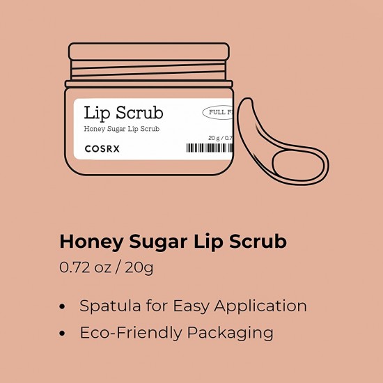 COSRX - Full Fit Honey Sugar Lip Scrub 20g 8809598453395 www.tsmpk.com