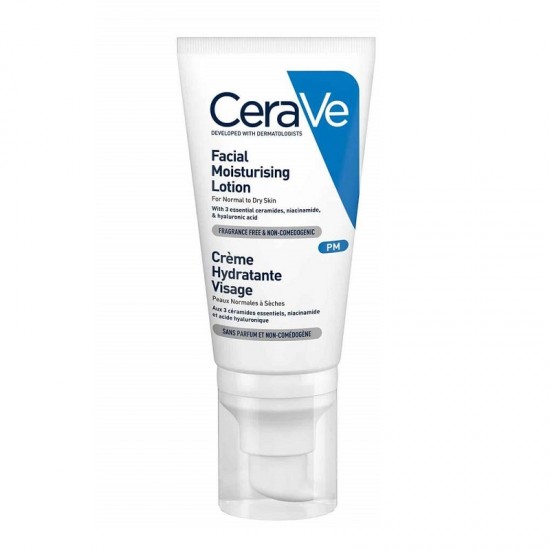 CeraVe - PM Facial Moisturizing Lotion for Normal to Dry Skin 52ml 3337875597449 www.tsmpk.com