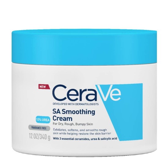 Cerave - SA Smoothing Cream with Salicylic Acid for Dry Rough Bumpy Skin 340g 3337875684101 www.tsmpk.com