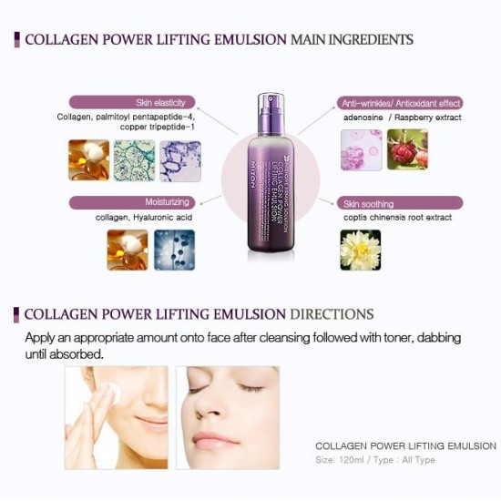 Mizon - Collagen Power Lifting Emulsion 120ml 8809663751562 www.tsmpk.com