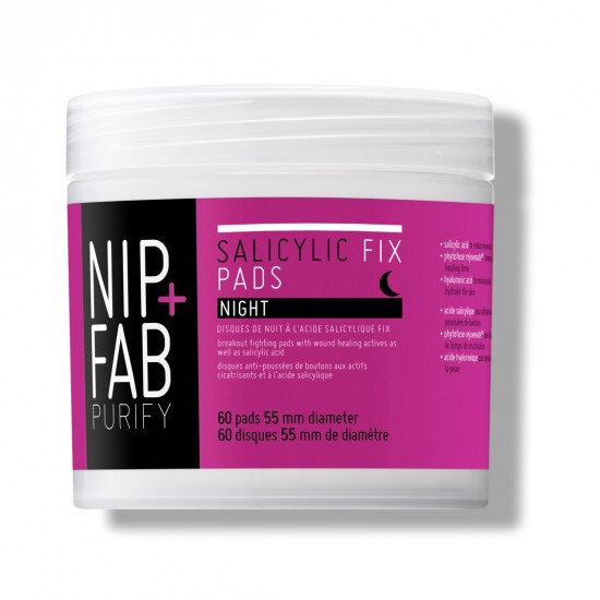 Nip+Fab -  Salicylic Fix Night Pads 60pcs 5056217801126 www.tsmpk.com
