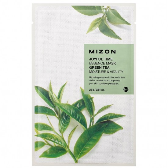 Mizon - Joyful Time Essence Mask Green Tea 8809479166376 www.tsmpk.com