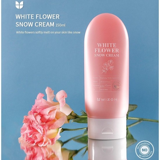 Mizon - Snow White Flower Snow Cream 150ml 8809689371027 www.tsmpk.com