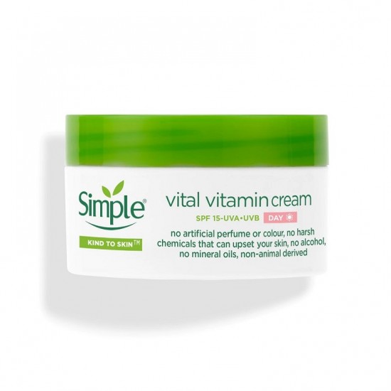 Simple - Kind to Skin Vital Vitamin Day Cream SPF 15 50ml 8710447486337 www.tsmpk.com