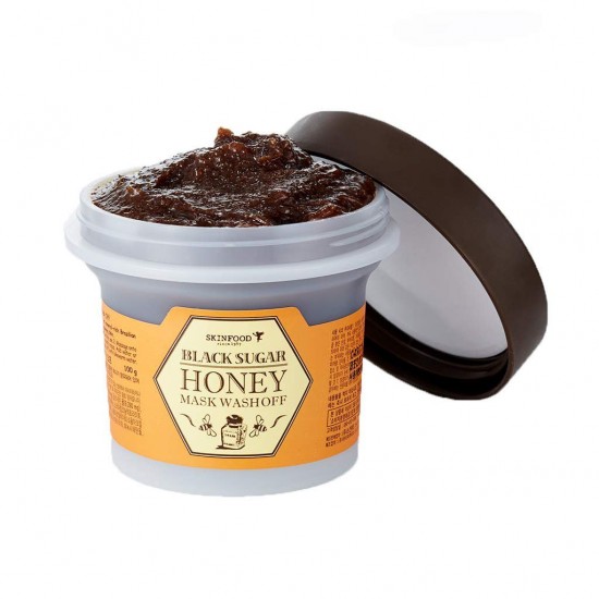 SkinFood - Black Sugar Honey Mask Wash Off 100g 8809327947539 www.tsmpk.com