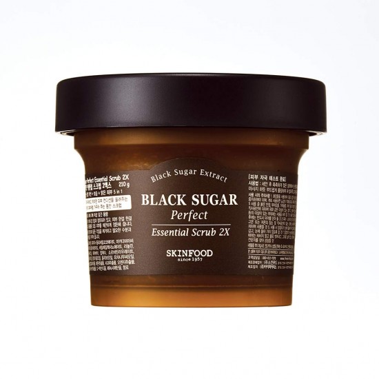 SkinFood - Black Sugar Perfect Essential Scrub 2x 210g 8809153105677 www.tsmpk.com
