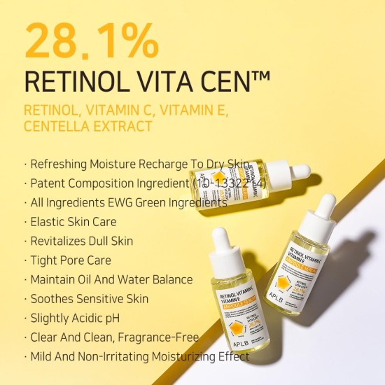 APLB - Retinol Vitamin C Vitamin E Ampoule Serum 40ml