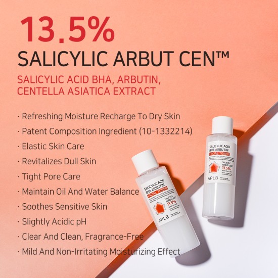 APLB - Salicylic Acid BHA Arbutin Facial Toner 160ml 8809874683232 www.tsmpk.com