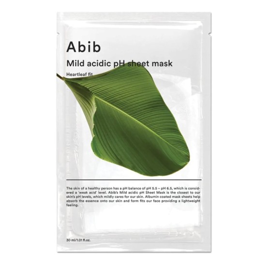 Abib - Mild Acidic pH Sheet Mask Heartleaf Fit 8809624725731 www.tsmpk.com