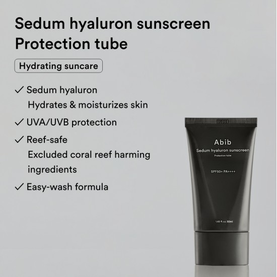 Abib - Sedum Hyaluron Sunscreen Protection Tube SPF50+ PA++++ 50ml 8809875903353 www.tsmpk.com