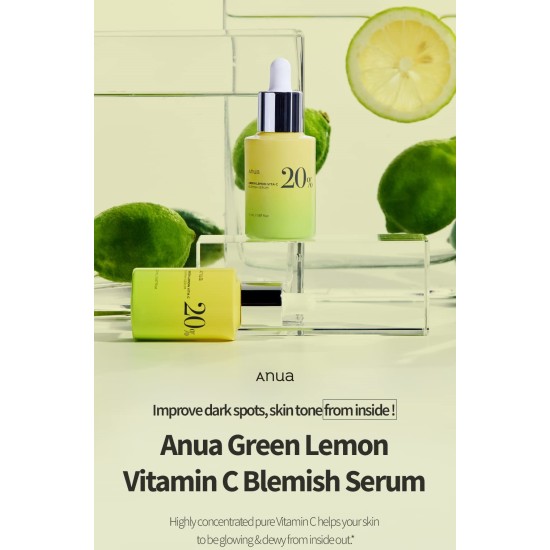 Anua - Green Lemon Vita C Blemish Serum 2023 Version 20g 8809640733055 www.tsmpk.com