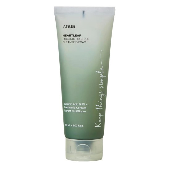 Anua - Heartleaf Succinic Moisture Cleansing Foam 150ml