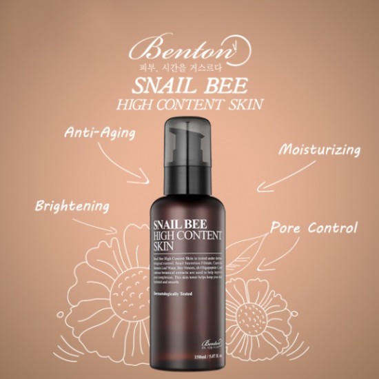 Benton - Snail Bee High Content Skin Toner 150ml 8809540510169 www.tsmpk.com