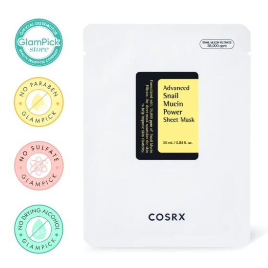 COSRX - Advanced Snail Mucin Power Sheet Mask 8809598452442 www.tsmpk.com