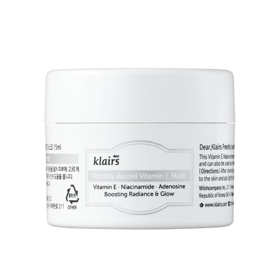 Dear Klairs - Freshly Juiced Vitamin E Mask 15ml