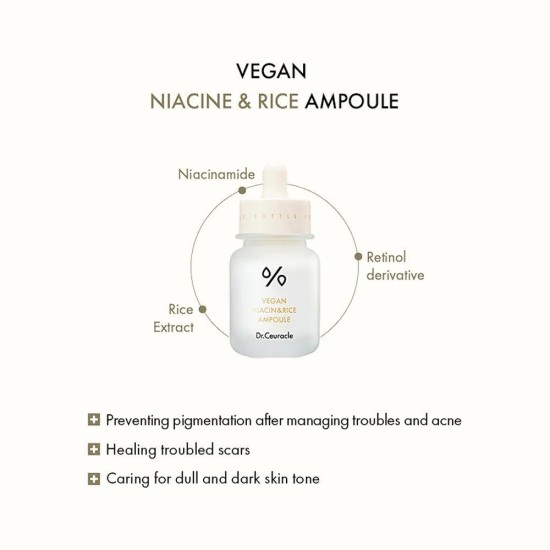 Dr Ceuracle - Vegan Niacin & Rice Ampoule 30ml