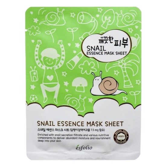 Esfolio - Pure Skin Snail Essence Mask Sheet  www.tsmpk.com