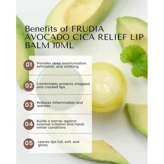 Frudia - Avocado Cica Relief Lip Balm 10ml