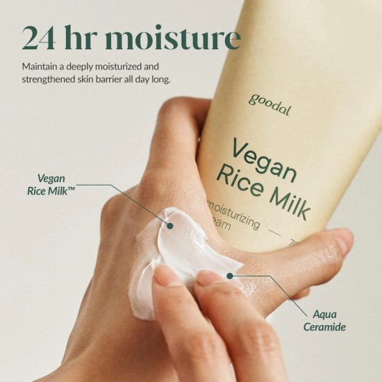 Goodal - Vegan Rice Milk Moisturizing Cream 70ml 8809786599904 www.tsmpk.com