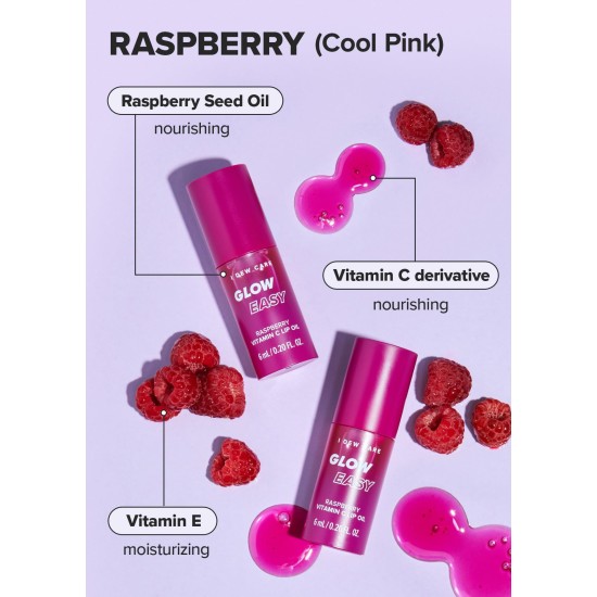 I Dew Care - Glow Easy Vitamin C Lip Oil Raspberry 6ml