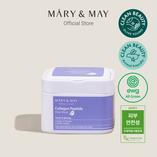 Mary&May - Collagen Peptide Vital Mask 30pcs 8809670681517 www.tsmpk.com