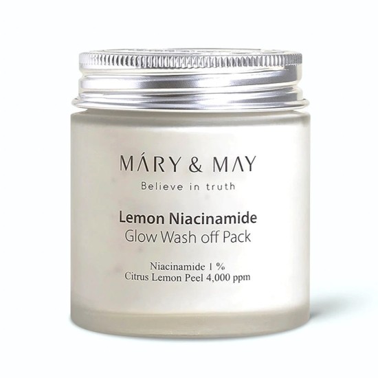 Mary&May - Lemon Niacinamide Glow Wash Off Mask Pack 125g 8809670681593 www.tsmpk.com