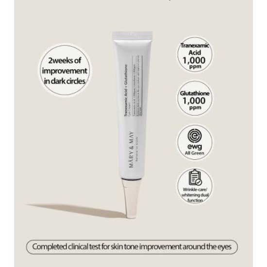 Mary&May - Tranexamic Acid + Glutathione Eye Cream 12g