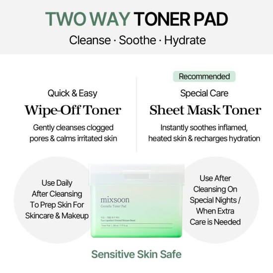 Mixsoon - Centella Toner Pad 8809732912665 www.tsmpk.com