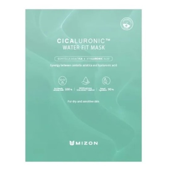 Mizon - Cicaluronic Water Fit Sheet Mask 8809663752675 www.tsmpk.com