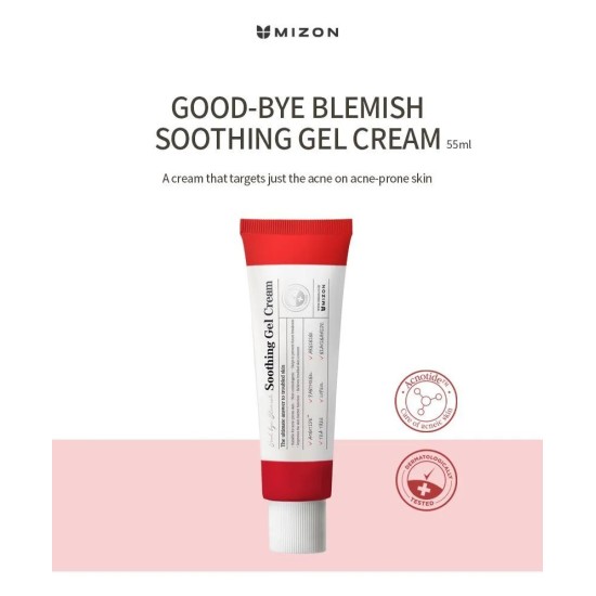 Mizon - Good Bye Blemish Soothing Gel Cream 55ml 8809663753498 www.tsmpk.com