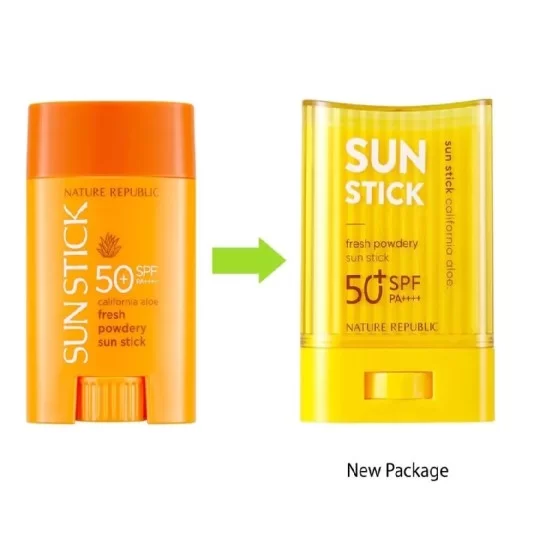 Nature Republic - California Aloe Fresh Powdery Sun Stick ...