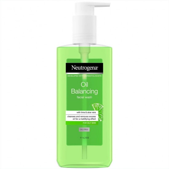 Neutrogena - Oil Balancing Lime Facial Wash 200ml 3574661039725 www.tsmpk.com