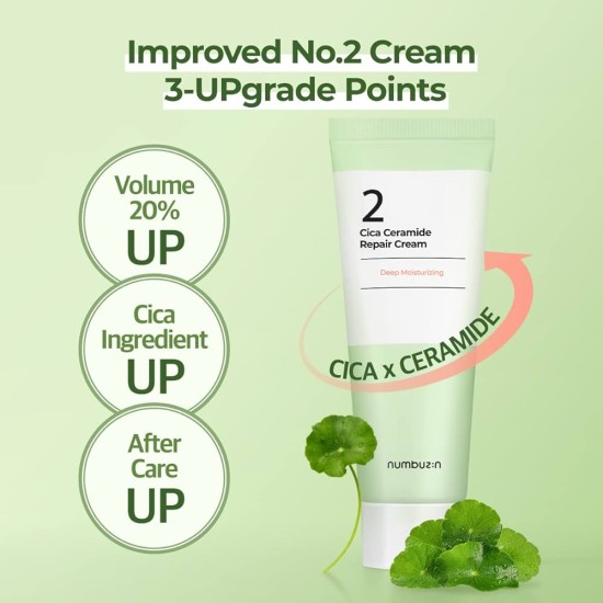 Numbuzin - No.2 Cica Ceramide Repair Cream Renewed 60ml