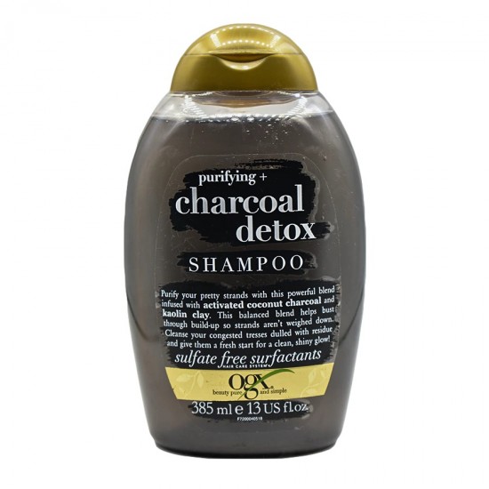 OGX - Purifying Charcoal Detox Shampoo 385ml 022796672001 www.tsmpk.com