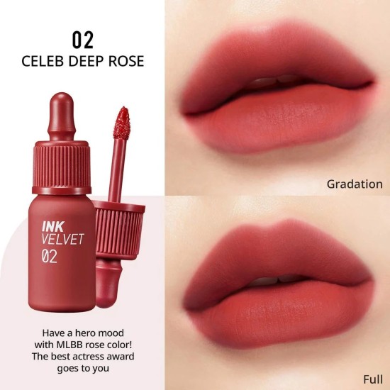 Peripera - Ink The Velvet No 02 Celeb Deep Rose 4g