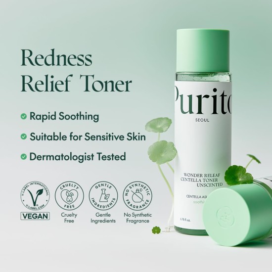 Purito - Wonder Releaf Centella Toner Unscented 200ml 8809563100347 www.tsmpk.com