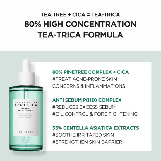 Skin1004 - Madagascar Centella Tea-Trica Relief Ampoule 100ml 8809576261677 www.tsmpk.com