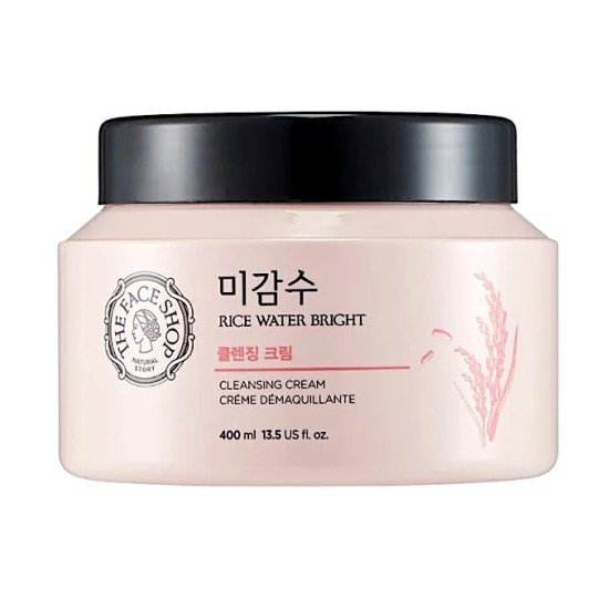 The Face Shop - Rice Water Bright Cleansing Cream 400ml 8806182587528 www.tsmpk.com