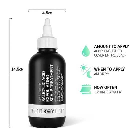 The Inkey List - Salicylic Acid Exfoliating Scalp Treatment 150ml 5060879820364 www.tsmpk.com