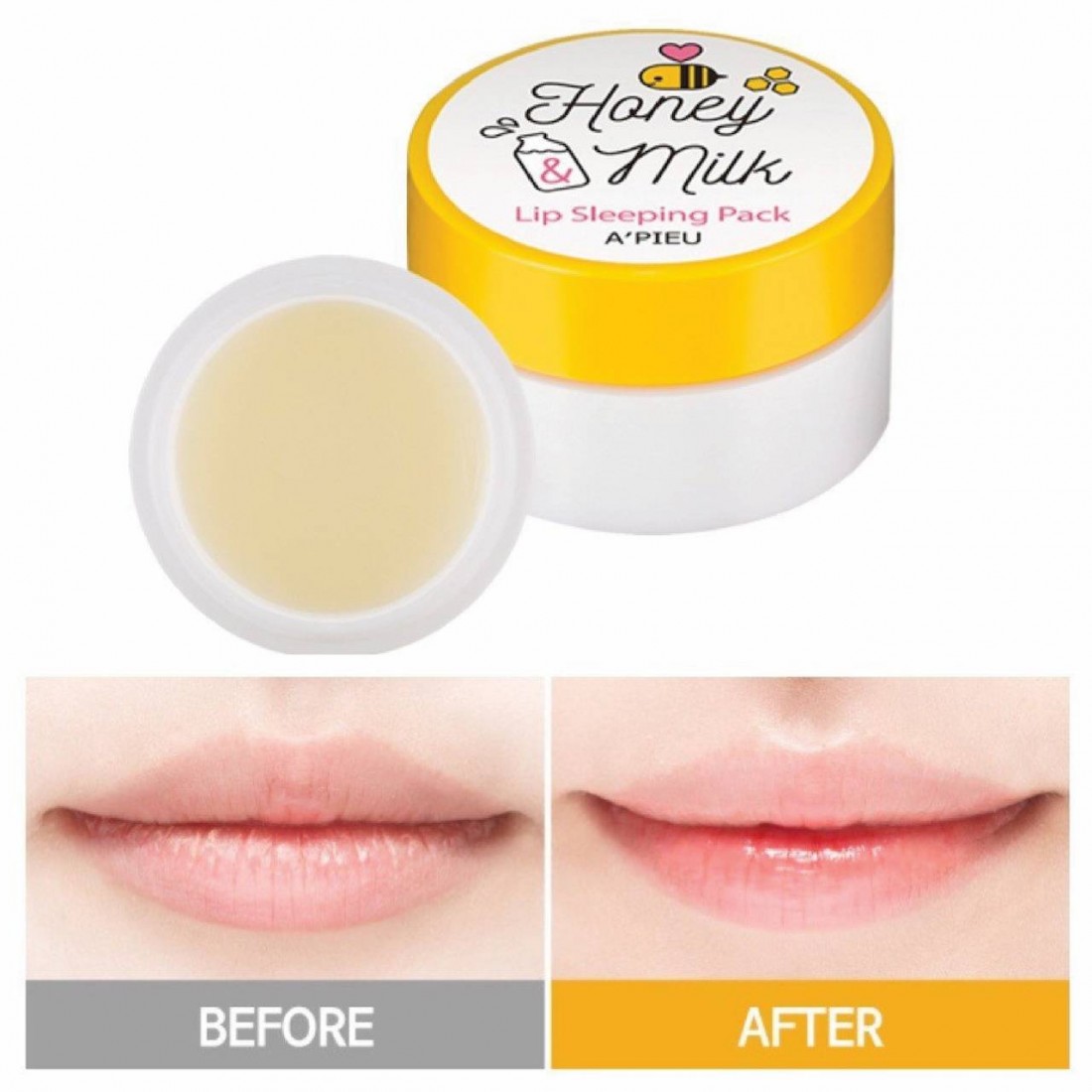 <b>Apieu</b> - Honey and Milk Lip Sleeping Pack 6.7g 8806185745413 www.tsmpk.com.