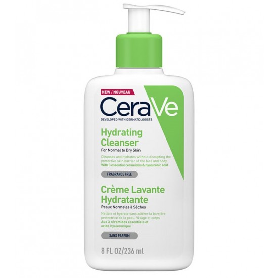 CeraVe - Hydrating Cleanser for Normal to Dry Skin 236ml 3337875597180 www.tsmpk.com