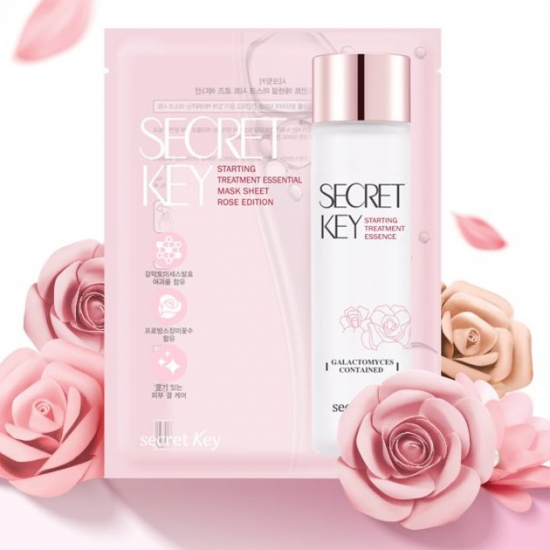 Secret Key - Starting Treatment Essential Mask Sheet Rose Edition 8809613090130 www.tsmpk.com