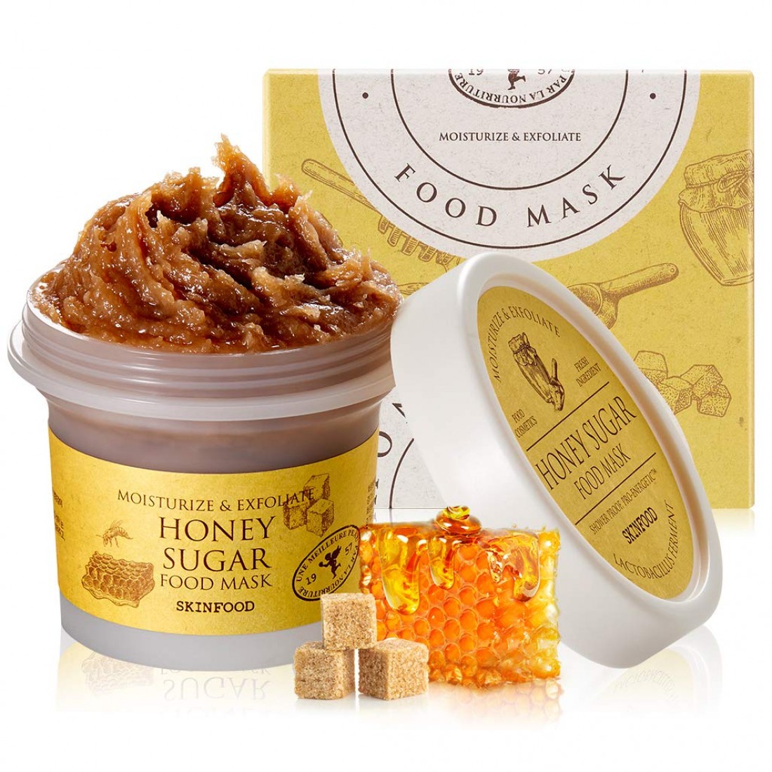 Медовая маска. Корейская медовая маска. Старая маска для лица Skinfood Royal Honey Mask.